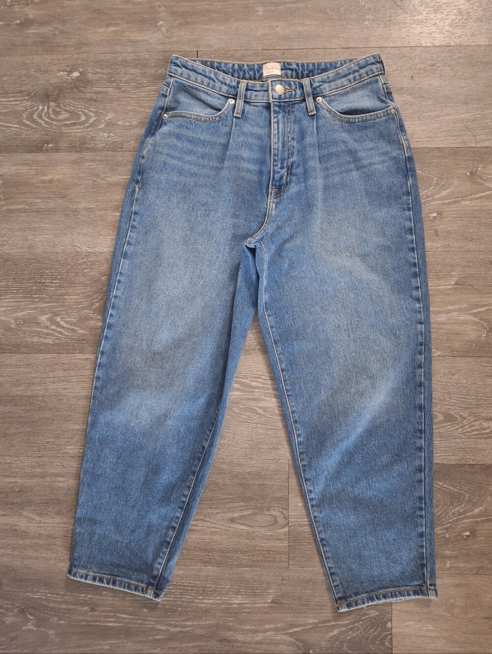 A New Day Women's High-Rise Barrel Leg Jeans Wash Size 8 / 29R Balloon Curved